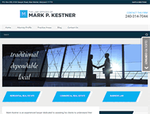 Tablet Screenshot of kestnerlaw.com